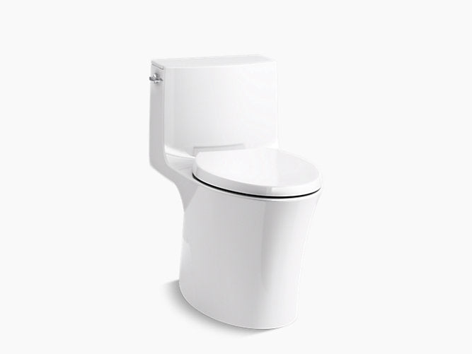 सफेद K1381TS0 में शांत बंद सीट कवर के साथ कोहलर वन पीस शौचालय