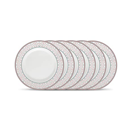 La Opala Diva Sovrana Collection, Opal Glass Full Plate Set 6 Pcs