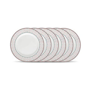 La Opala Diva Sovrana Collection, Opal Glass Full Plate Set 6 Pcs