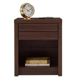 Load image into Gallery viewer, Detec™ Bedside Table - Walnut Brown Matte Finish
