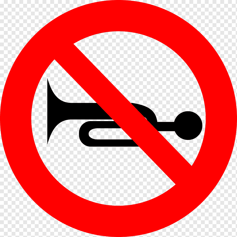 Detec™ Horn Prohibited Sign Board
