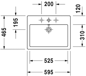 Duravit Vero Above counter basin Model No. : 045260
