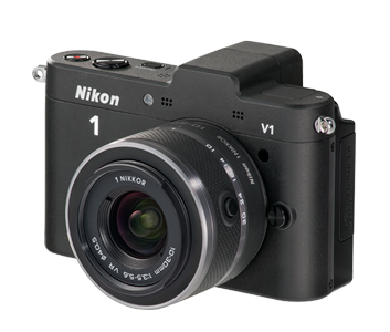 Nikon 1 V1 10.1MP डिजिटल SLR 10-30VR किट (सफ़ेद) 4GB कार्ड, कैमरा पाउच के साथ