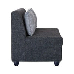 Load image into Gallery viewer, Detec™New Delta Fabric Three Seater Sofa Set Dark Grey
