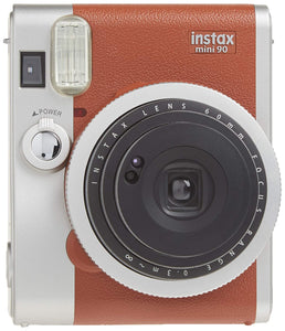 Open Box, Unused Fujifilm Instax Mini 90 Neo Classic Instant Film Camera Brown