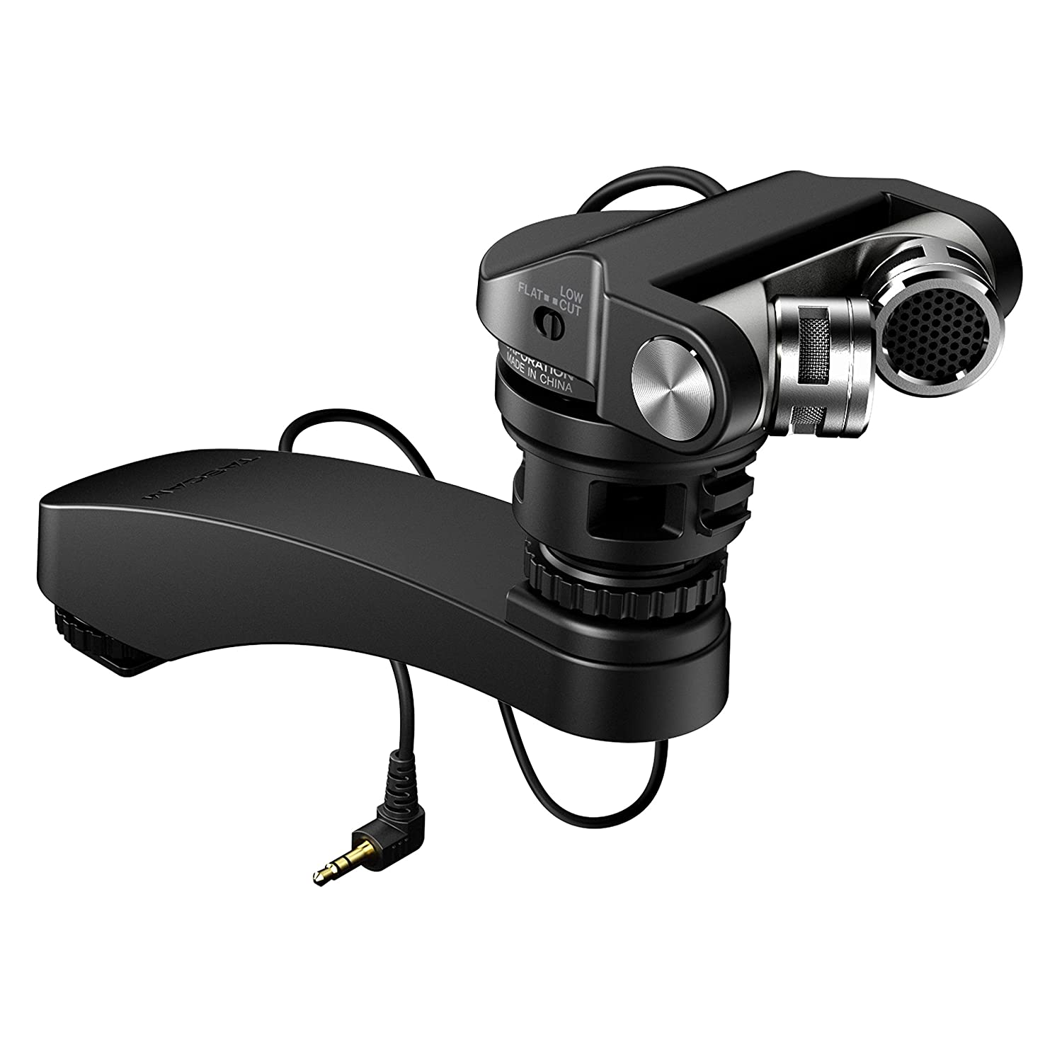 Tascam TM-2X Pattern Stereo Microphone Cardioid Mic for DSLR Filmmaking