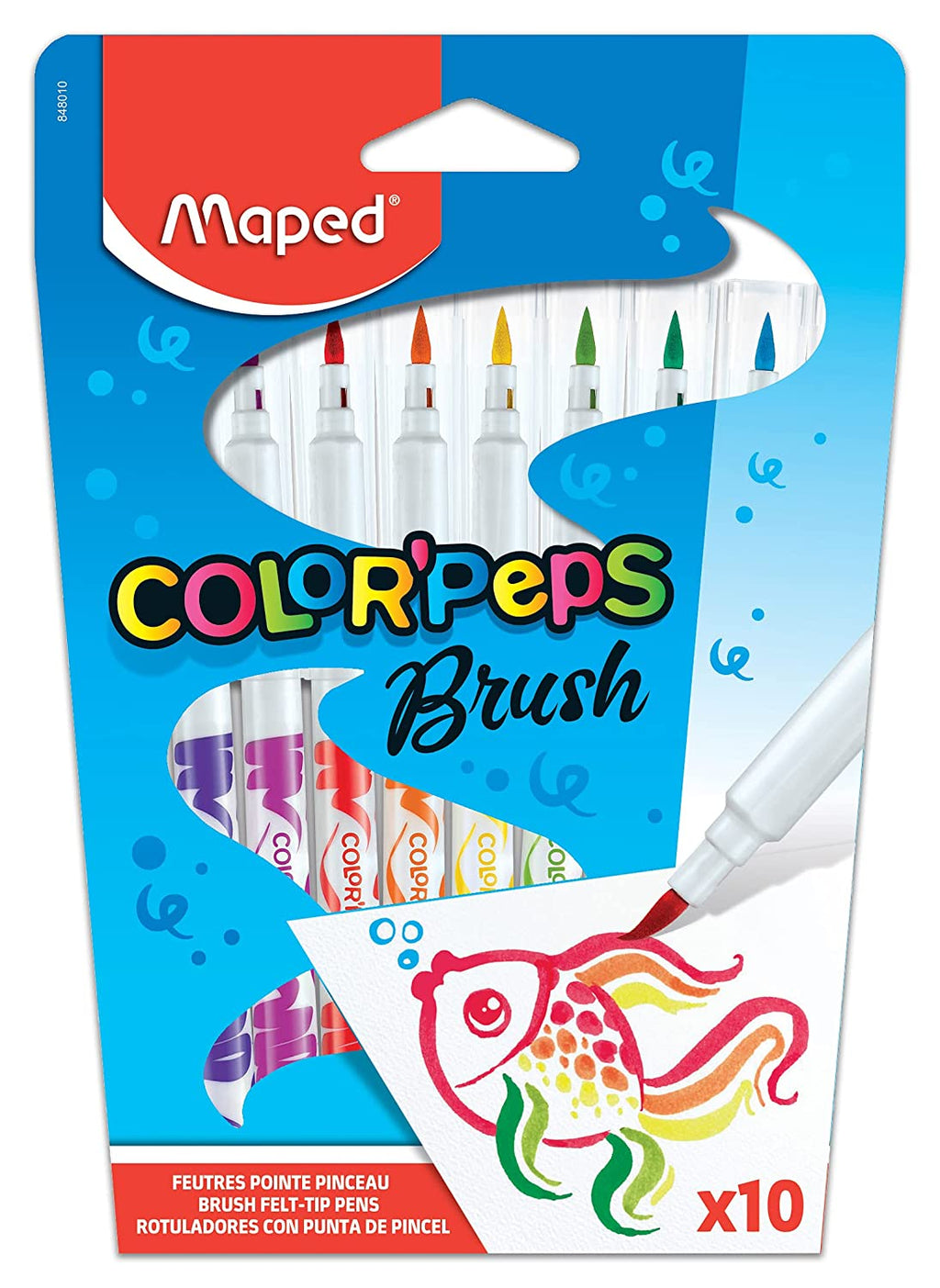 Detec™ Maped Color Peps Brush Tip Pen Set - Pack of 20 (Multicolor)