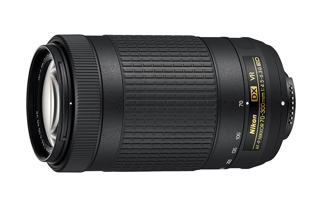 Nikon AF-P DX NIKKOR 70-300 mm f/4.5-6.3G ED VR Lens for DSLR Cameras (Black)