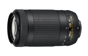 DSLR कैमरों के लिए Nikon AF-P DX NIKKOR 70-300 मिमी f/4.5-6.3G ED VR लेंस (काला)