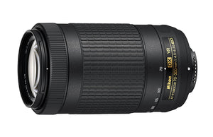 Nikon AF-P DX NIKKOR 70-300 mm f/4.5-6.3G ED VR Lens for DSLR Cameras (Black)