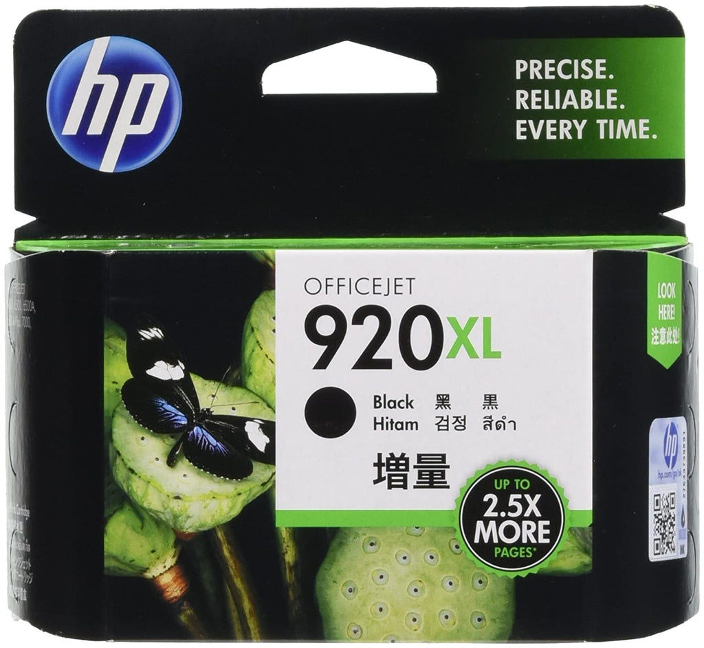 HP 920XL Black Officejet Ink Cartridge Pack of 2