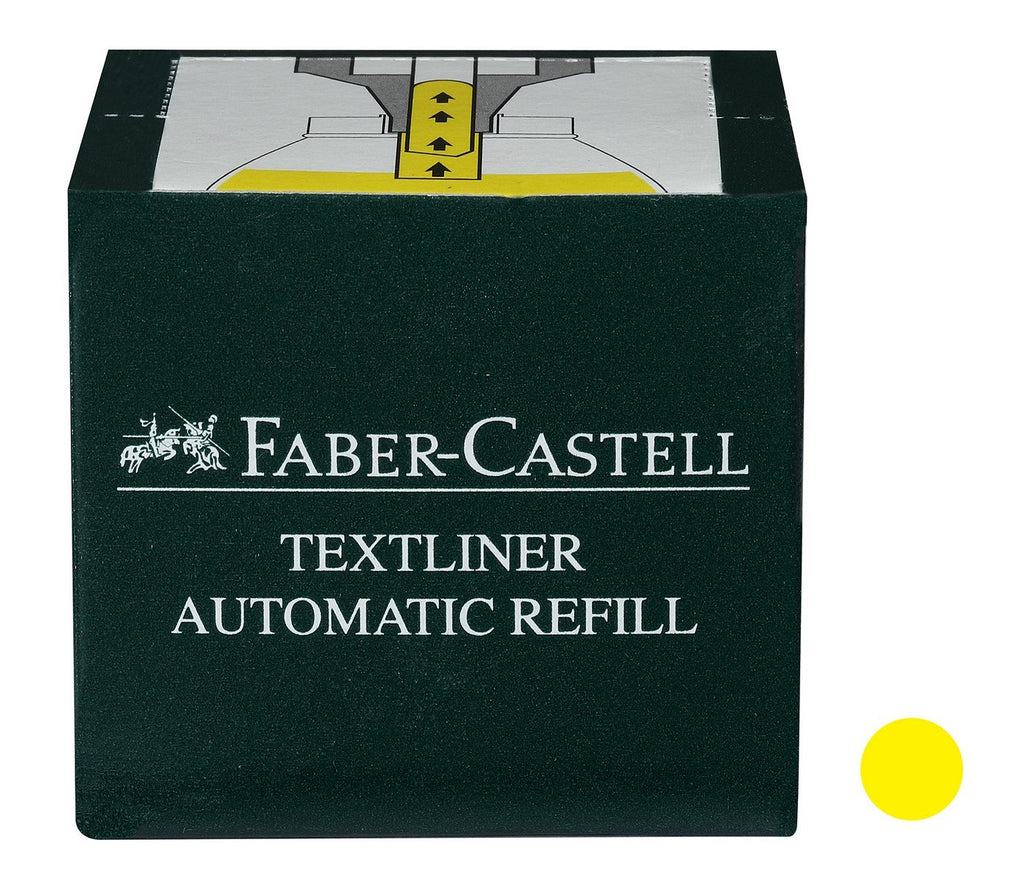 Faber Castell Textliner Refill Ink 25ml Yellow Pack of 150