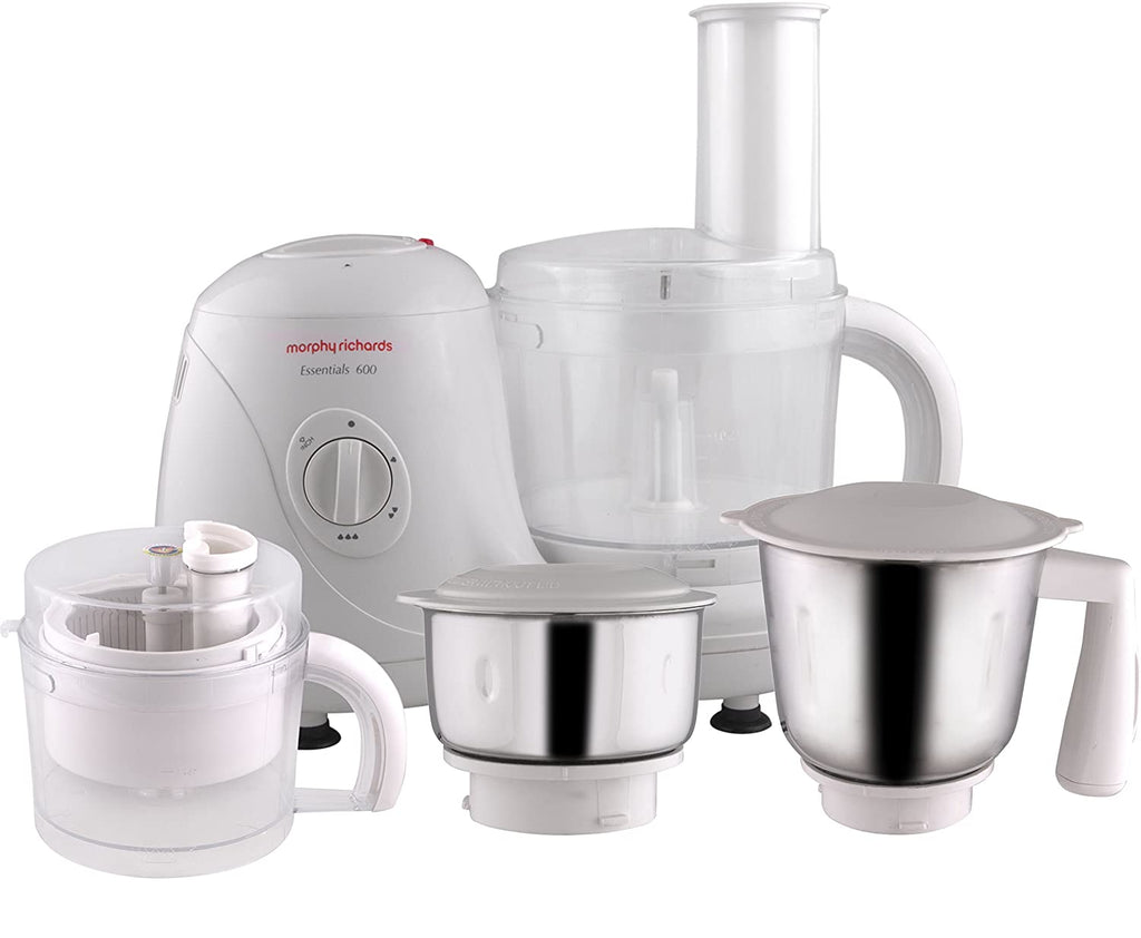 Morphy Richards Essential 600 600W Food Processor, White