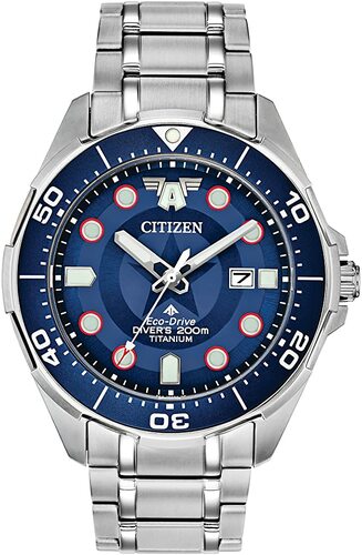 Citizen Eco Drive Analog Blue Dial Men's Watch BN0208 54W