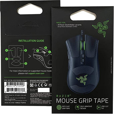 Razer Mouse Grip Tape - for Razer DeathAdder V2: Anti-Slip Grip Tape - Self-Adhesive Design