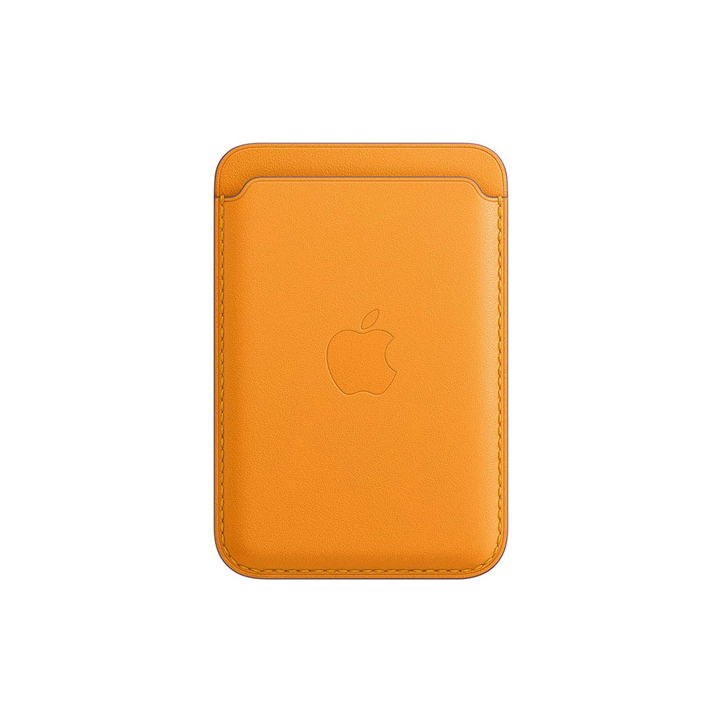 ओपन बॉक्स, आईफोन कैलिफ़ोर्निया पॉपी के लिए मैगसेफ के साथ अप्रयुक्त ऐप्पल लेदर वॉलेट