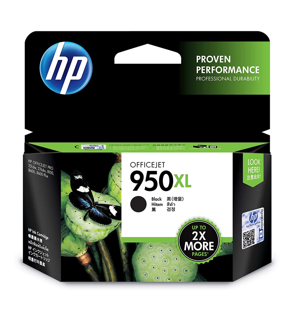 HP 950XL Black Officejet Ink Cartridge Pack of 2