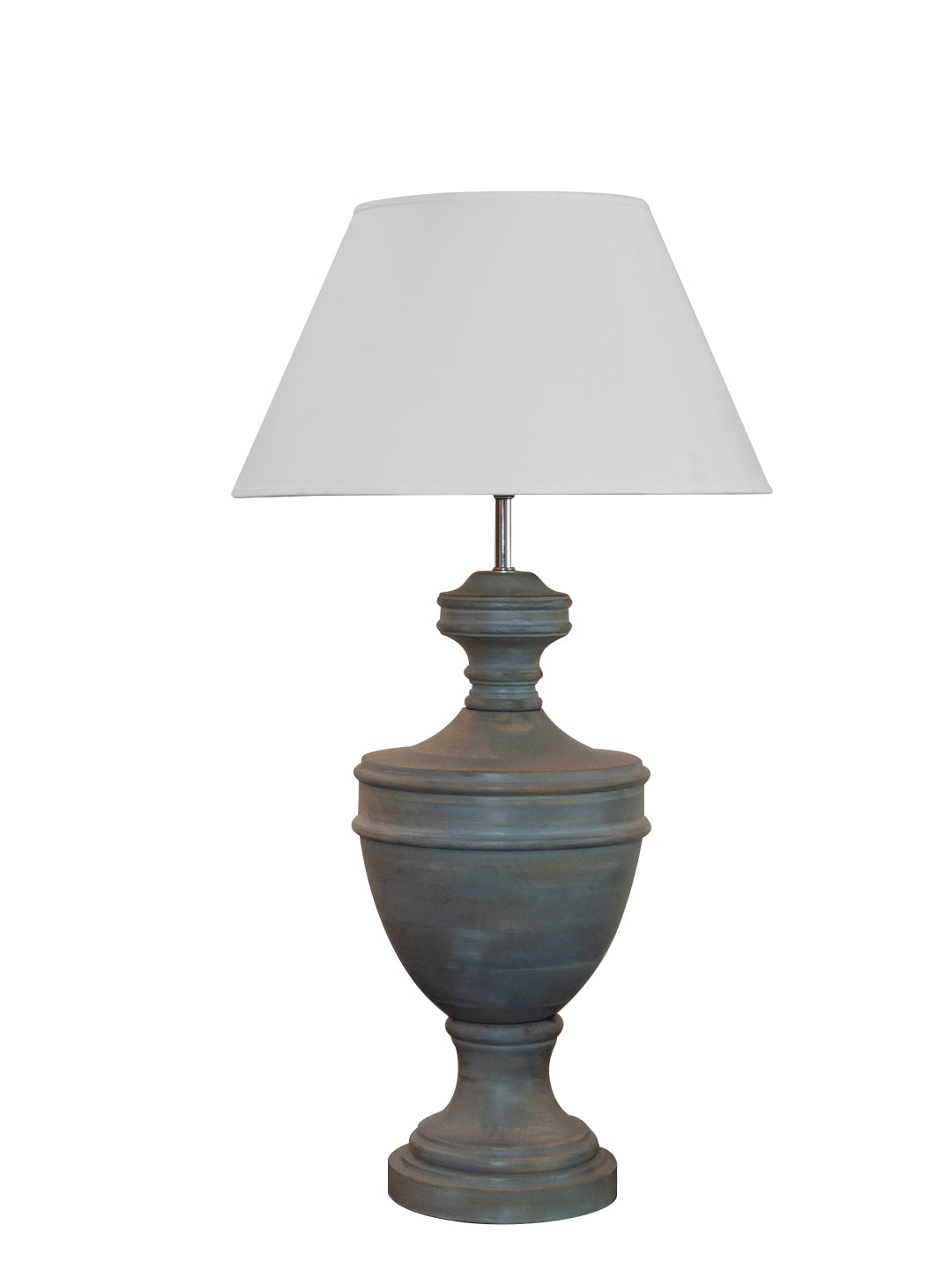Detec  White Wooden Table Lamp