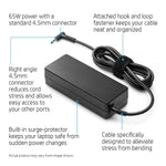 Load image into Gallery viewer, HP 65W ac Charger Adapter 4.5mm for HP Pavilion Black
