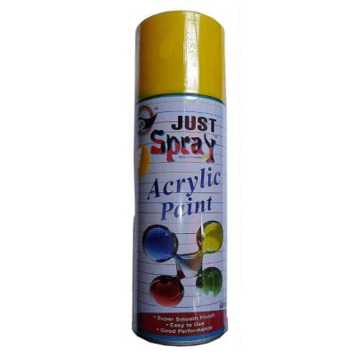 Detec™ Just Spray Acylic Spray Paint- Medium yellow