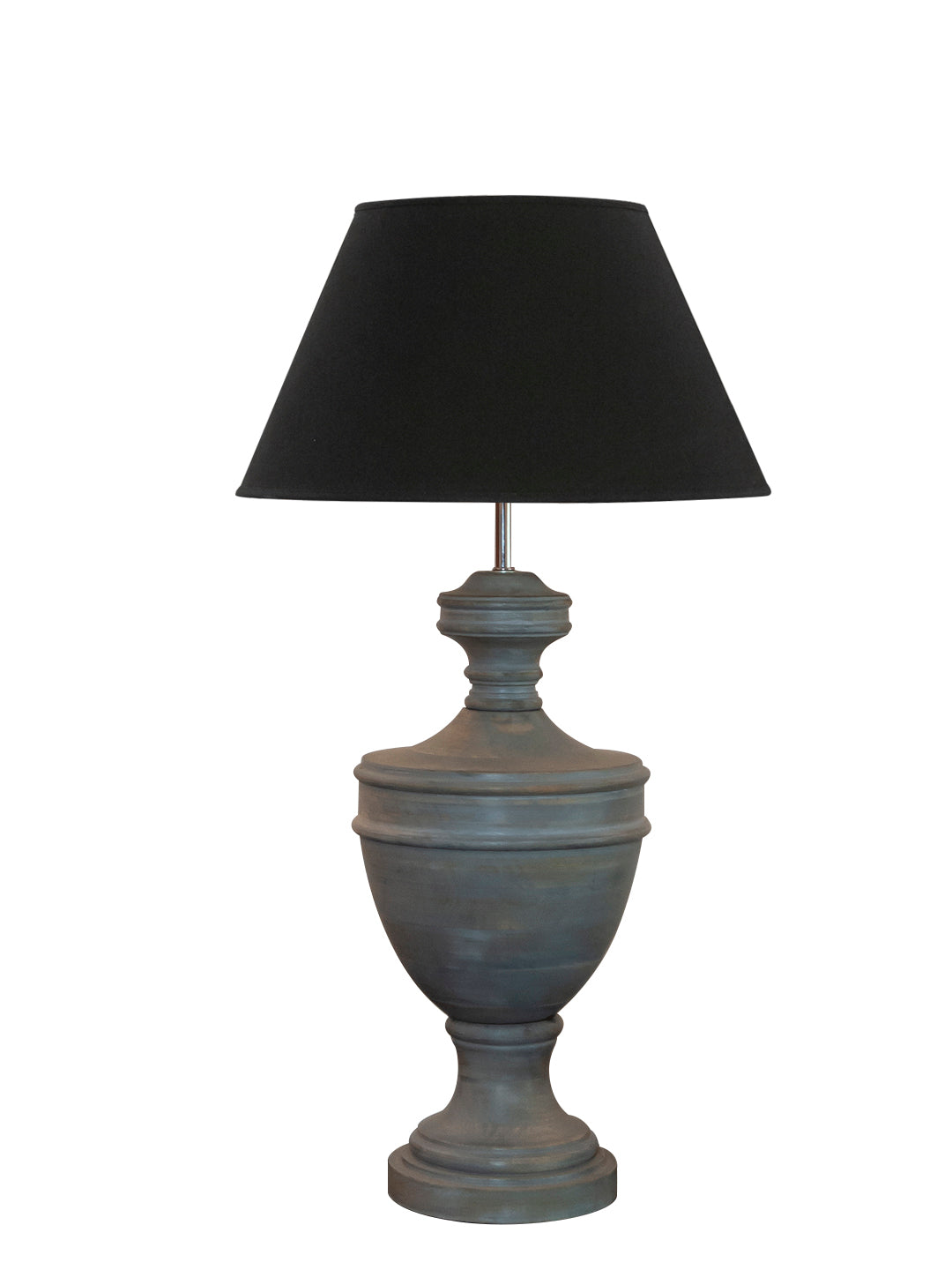 Detec Black Wooden Table Lamp