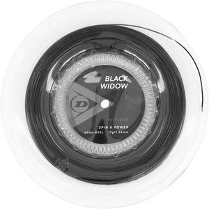 Dunlop Sports Black Widow Tennis String, 17G, 200M