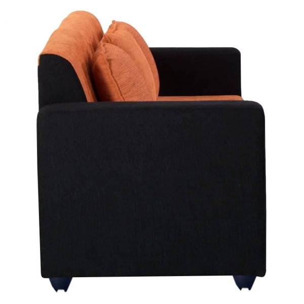Detec™Albania Fabric 3 Seater Sofa Color-Orange