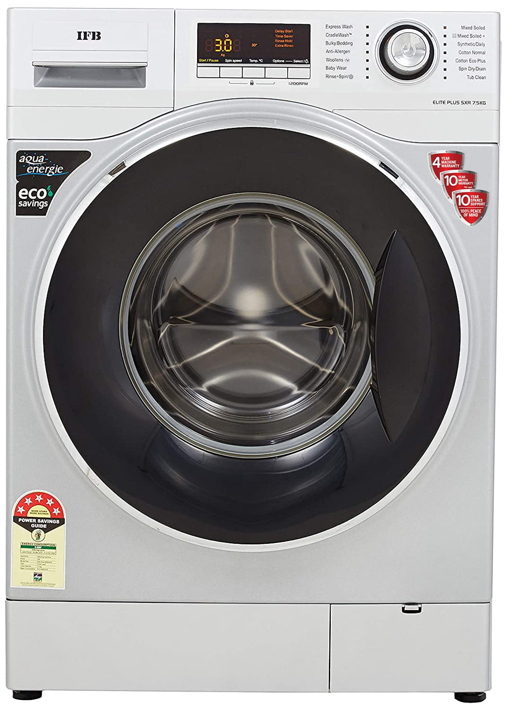 Ifb Elite Plus Sxr 7.5 Kg Fully Automatic Front Loading Washing Machine