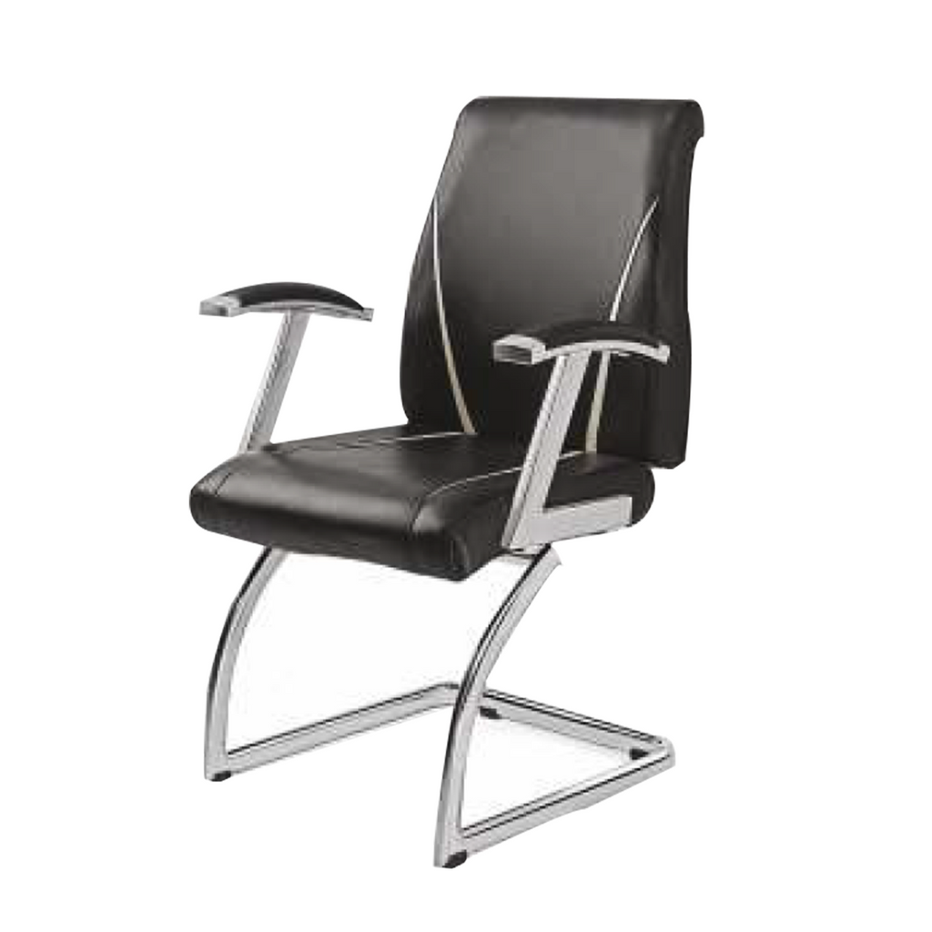 Detec™ Visitor Chair Top Cushioned Arm Chrome