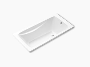 Kohler Reach K-15847T-0 1500mm drop-in acrylic bathtub in white