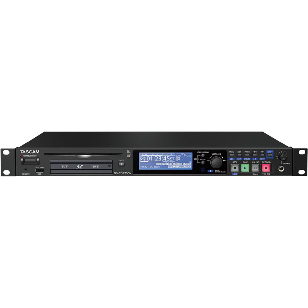 टैस्कम SS-CDR250N दो-चैनल नेटवर्किंग सीडी और मीडिया रिकॉर्डर