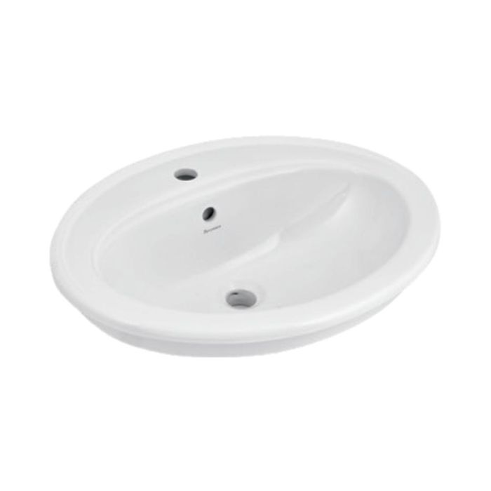 Parryware Counter Top Oval Shaped White Basin Area Leeds N C0483