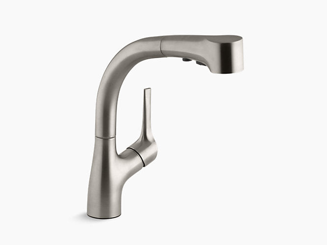 Kohler Elate K-13963T-C4-VS Pulldown kitchen faucet in vibrant stainless steel