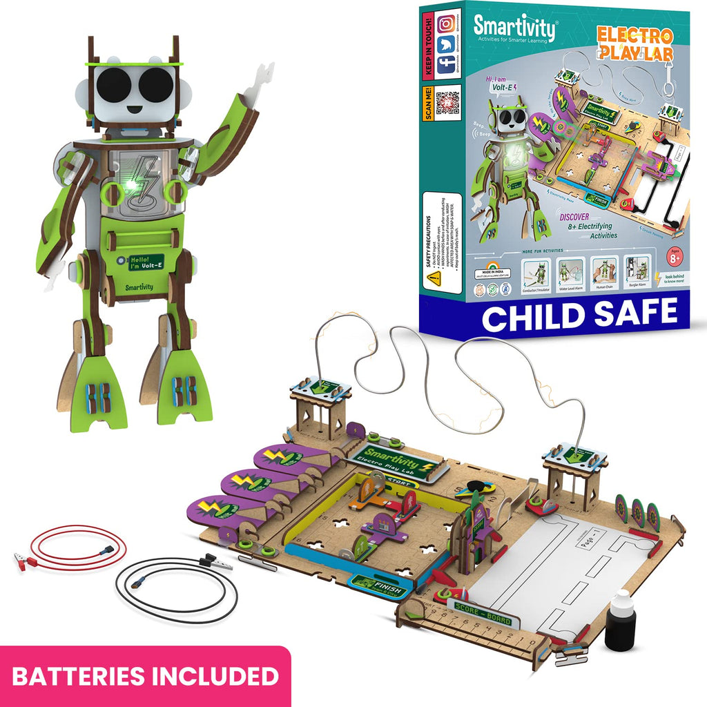 स्मार्टिविटी इलेक्ट्रिसिटी किट DIY | विज्ञान परियोजना किट | STEM DIY मज़ेदार खिलौना 6-8-10-12 बच्चों के लिए, लड़कों और लड़कियों के लिए सर्वश्रेष्ठ उपहार खिलौना, विज्ञान खिलौना, शैक्षिक और निर्माण आधारित गतिविधि गेम, भारत में निर्मित 5 का पैक