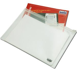 Solo CH308 Zipper Document Bag A5 Transparent Blue Pack of 100