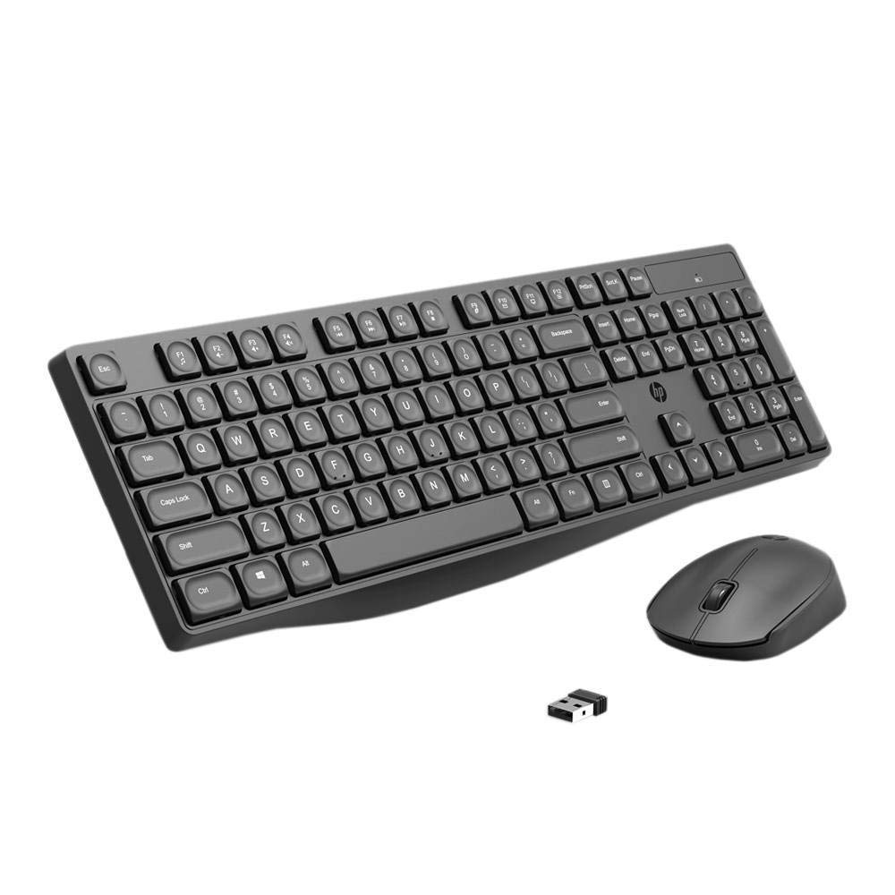 HP CS10 वायरलेस मल्टी-डिवाइस कीबोर्ड और माउस कॉम्बो (काला)