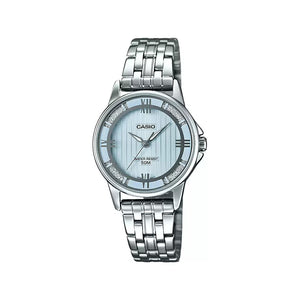 Casio Enticer Ladies LTP 1391D 2A2VDF A1301 Silver Analog Women's Watch