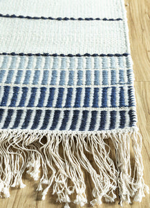 Jaipur Rugs Aqua Wool Material Mild Coarse Texture 5x8 ft  Pastel Blue