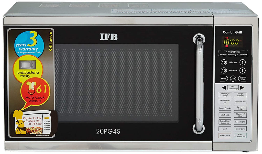 Ifb 20 L Grill Microwave Oven Black Silver With Starter Kit