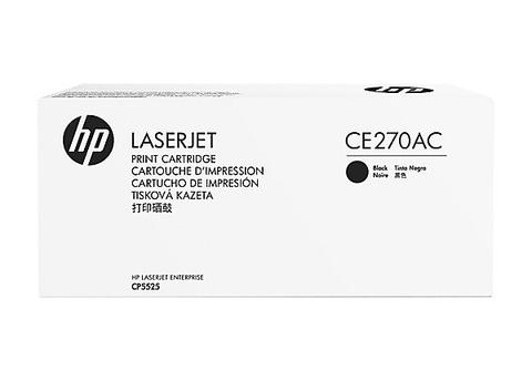 HP CE270AC ओरिजिनल ब्लैक कॉन्ट्रैक्ट ओरिजिनल लेजरजेट टोनर कार्ट्रिज 