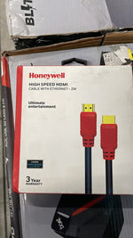 Load image into Gallery viewer, Open Box Unused Honeywell HDMI Cable 2 m High Speed HDMI with Ethernet 2 Mt Pack of 6
