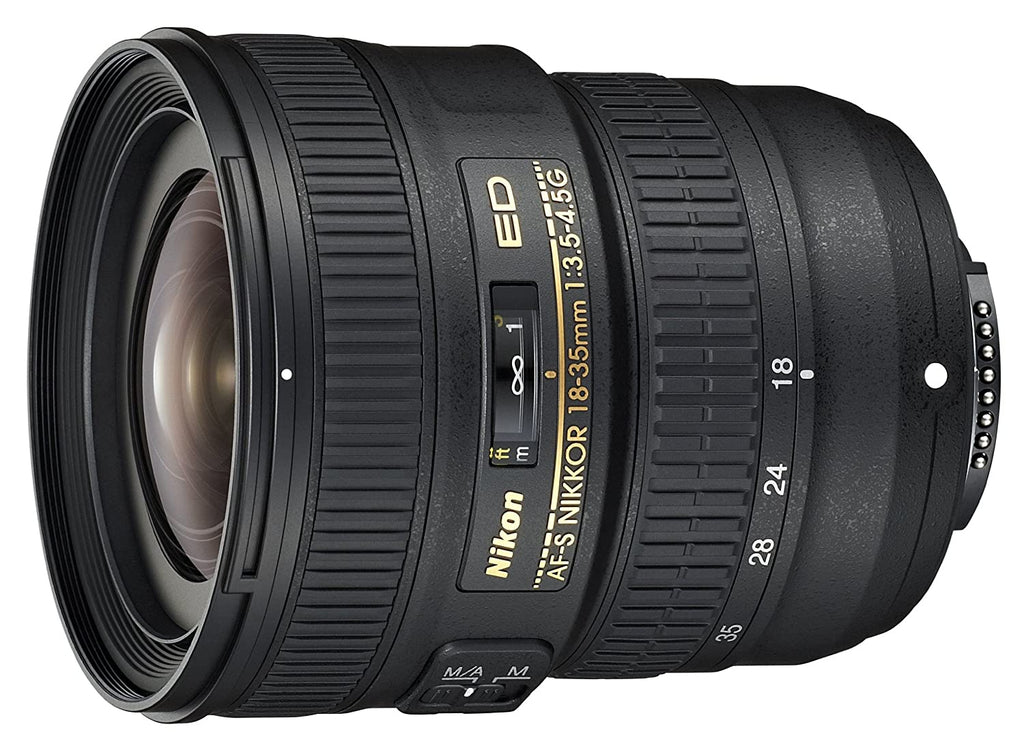 Nikon डिजिटल SLR के लिए Nikon AF-S 18-35mm f/3.5-4.5G ED Nikkor लेंस (काला)