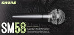 Load image into Gallery viewer, Shure SM58 Cardioid Dynamic Vocal Microphone with 25&#39; XLR Cable
