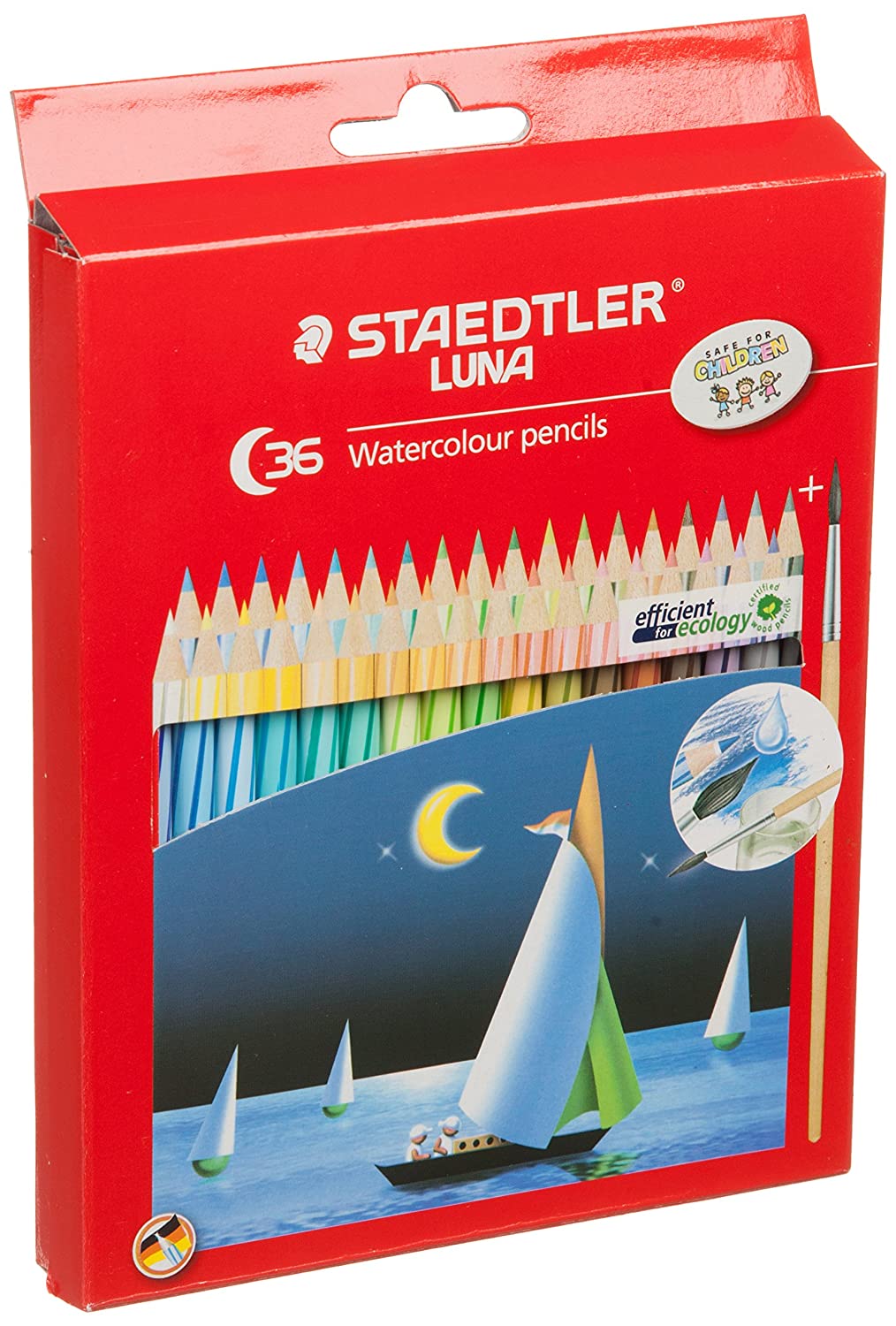 Detec™ Staedtler Luna Aquarelle Water Color Pencil, 36 Shades with Catalogue & Mechanical Pencil