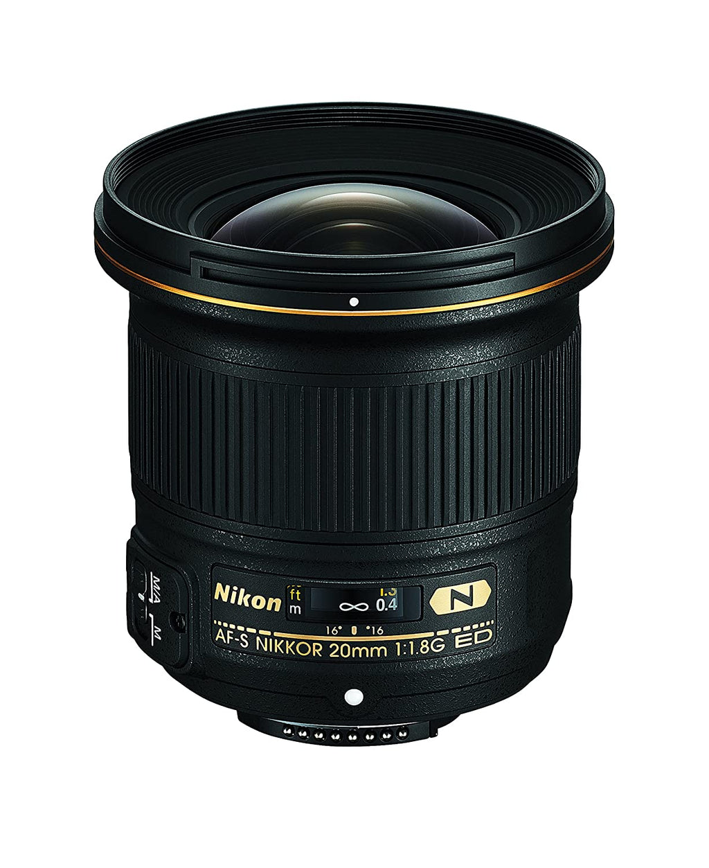 Nikon AF-S Nikkor 20mm f/1.8G ED लेंस (काला)