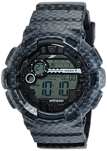 Sonata Fibre SF Digital Dial Men's Watch NM77053PP03
