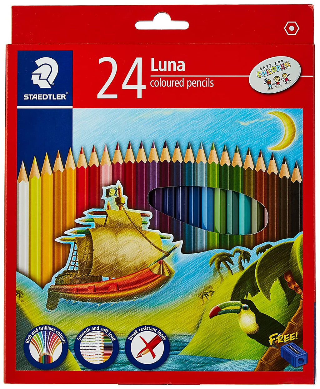 डिटेक™ स्टैडलर लूना 24-शेड रंगीन पेंसिल सेट 136 सी 24