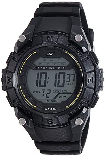 Sonata Digital Black Dial Men's Watch NL77054PP02