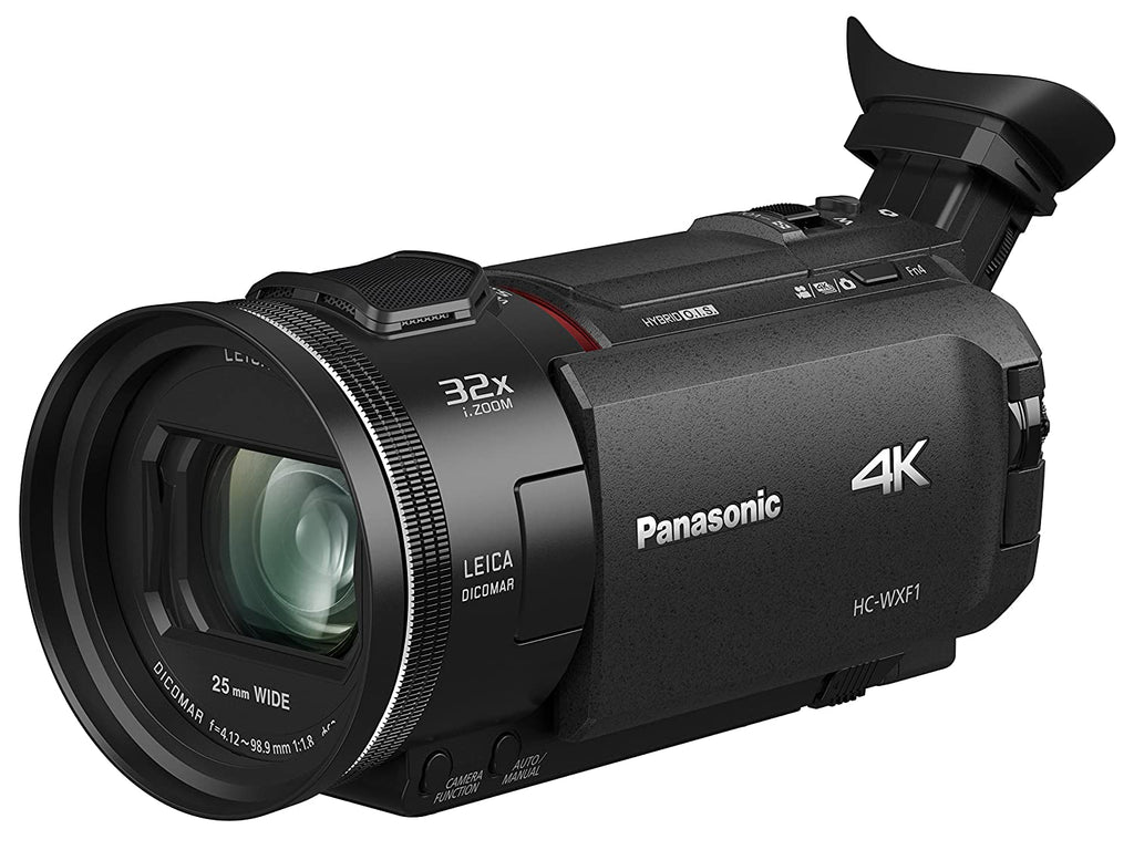 पैनासोनिक HC-WXF1 4K सिनेमा-लाइक कैमकॉर्डर, 24x लाइका डिकोमर लेंस, 1/2.5