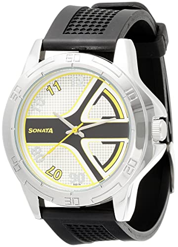 Sonata Analog Multi Color Dial Men's Watch 77001SP02AC